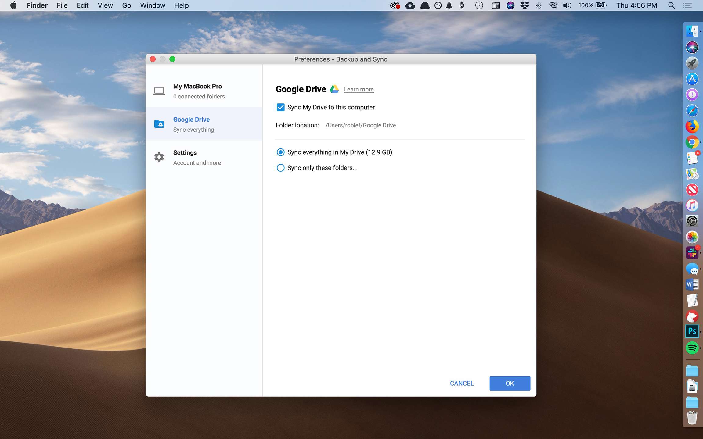 Google Drive Download Instructions Mac